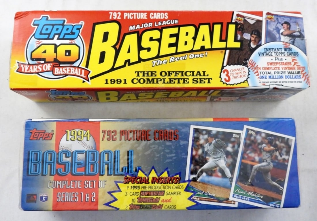 1991 & 1994 TOPPS BASEBALL FACTORY SETS (1 of 3)