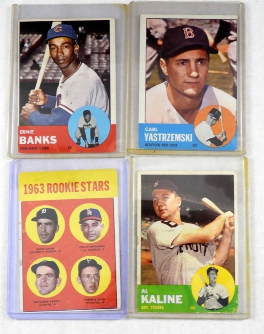 1963 TOPPS BANKS, YAZ, KALINE & PERRY R (1 of 2)