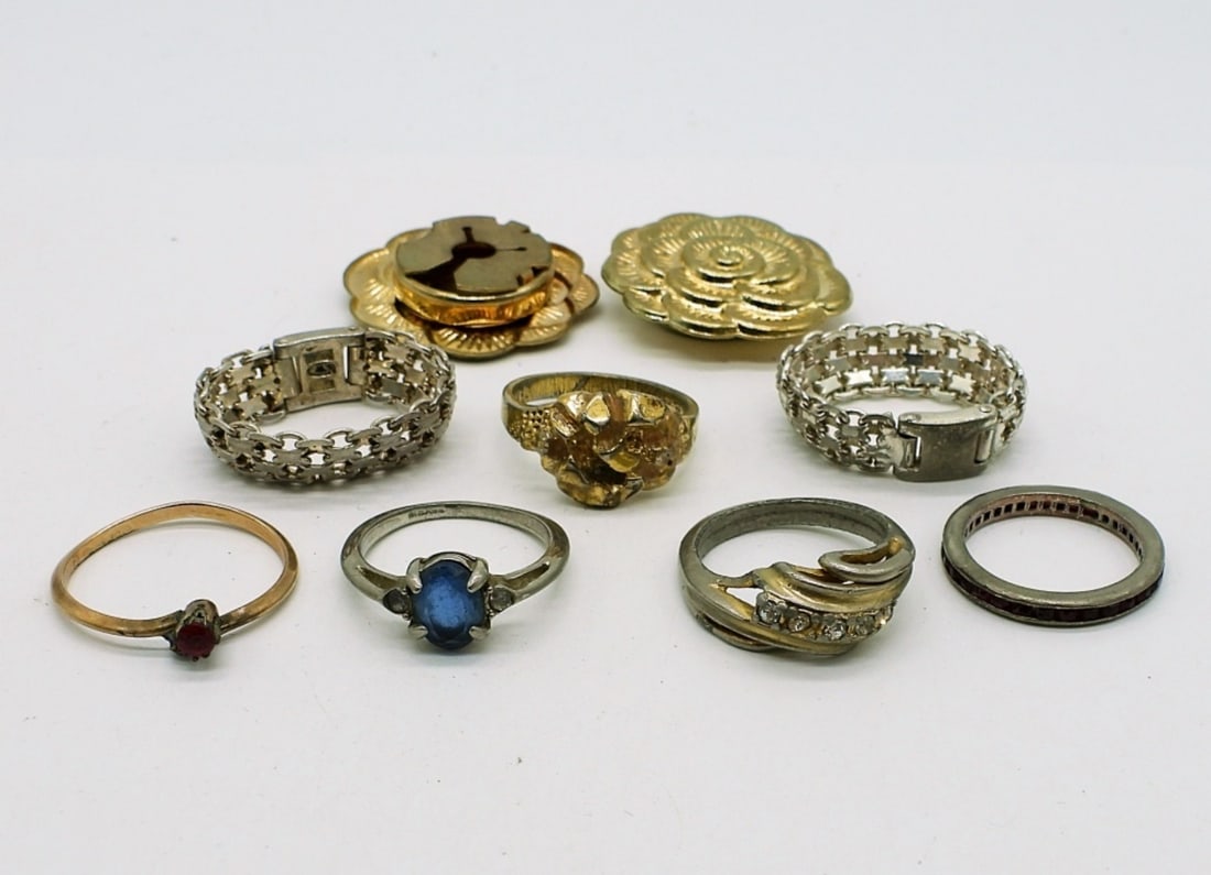 7 Fashion Rings & 2 Button Covers (1 of 3)