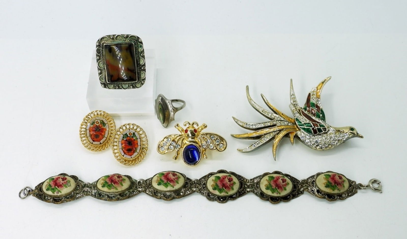 Vintage Bracelet, Earrings, Rings & Pins (1 of 3)