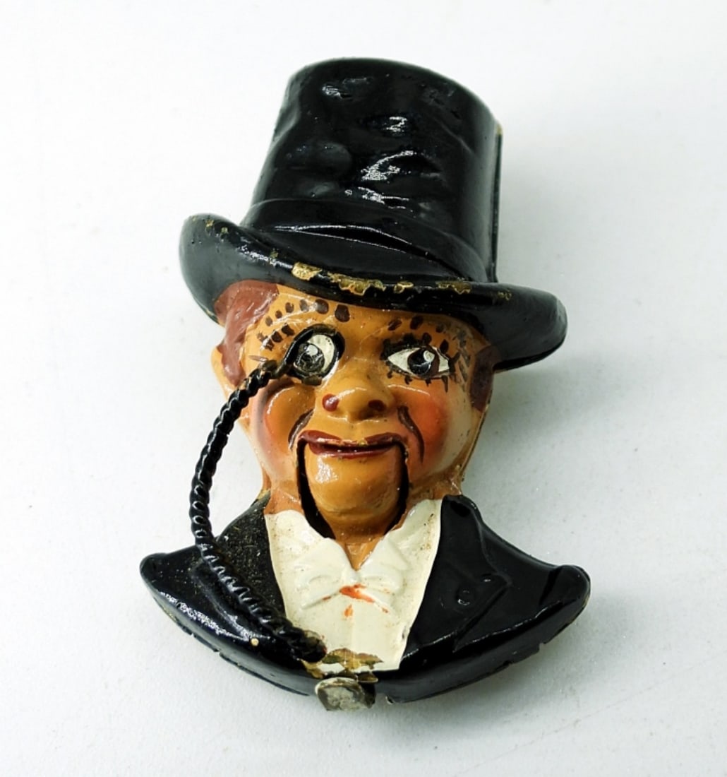 Antique Charlie McCarthy Ventriloquist Pin (1 of 5)