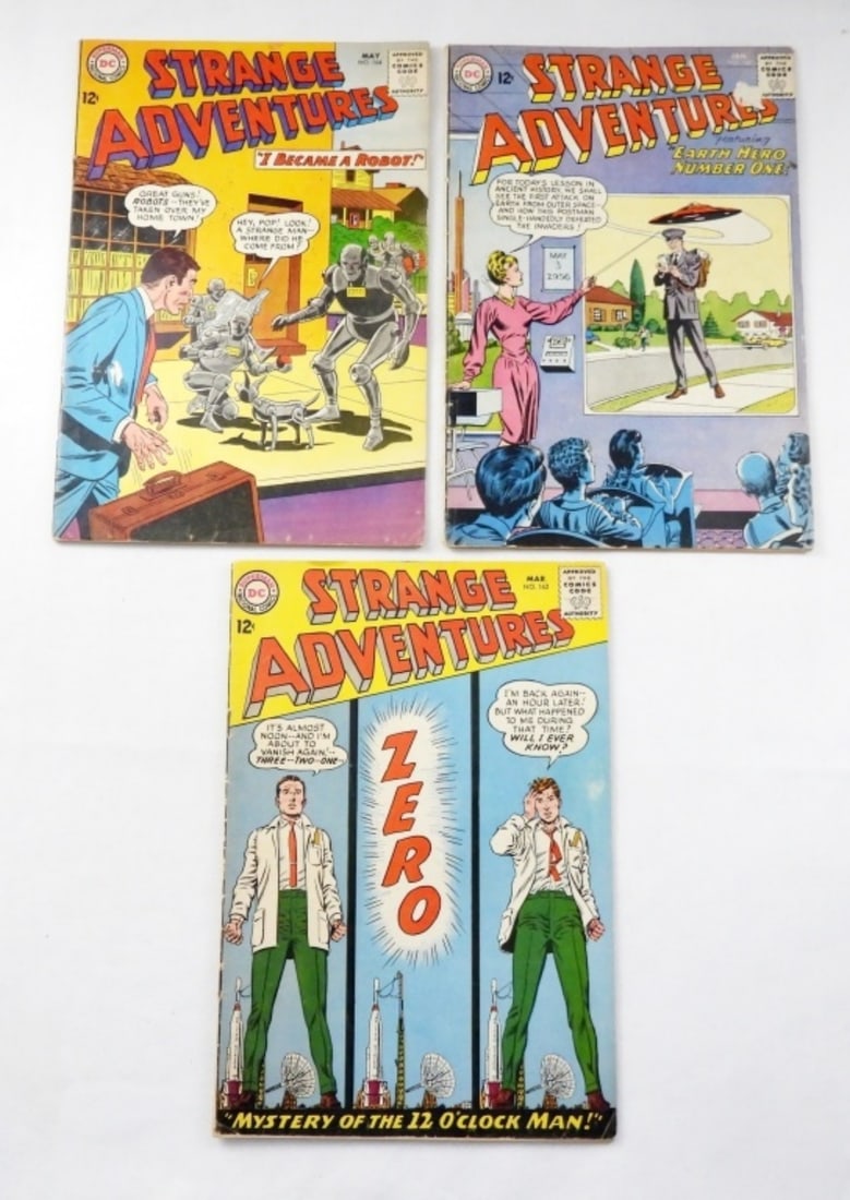 (3) STRANGE ADVENTURE SILVER AGE COMICS (1 of 2)