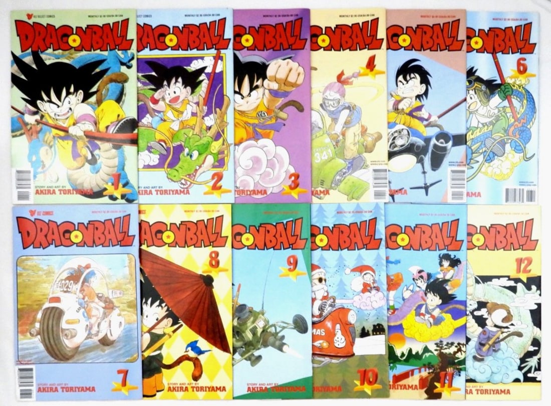 (12) DRAGONBALL PART 1 COMIC BOOKS (1 of 4)