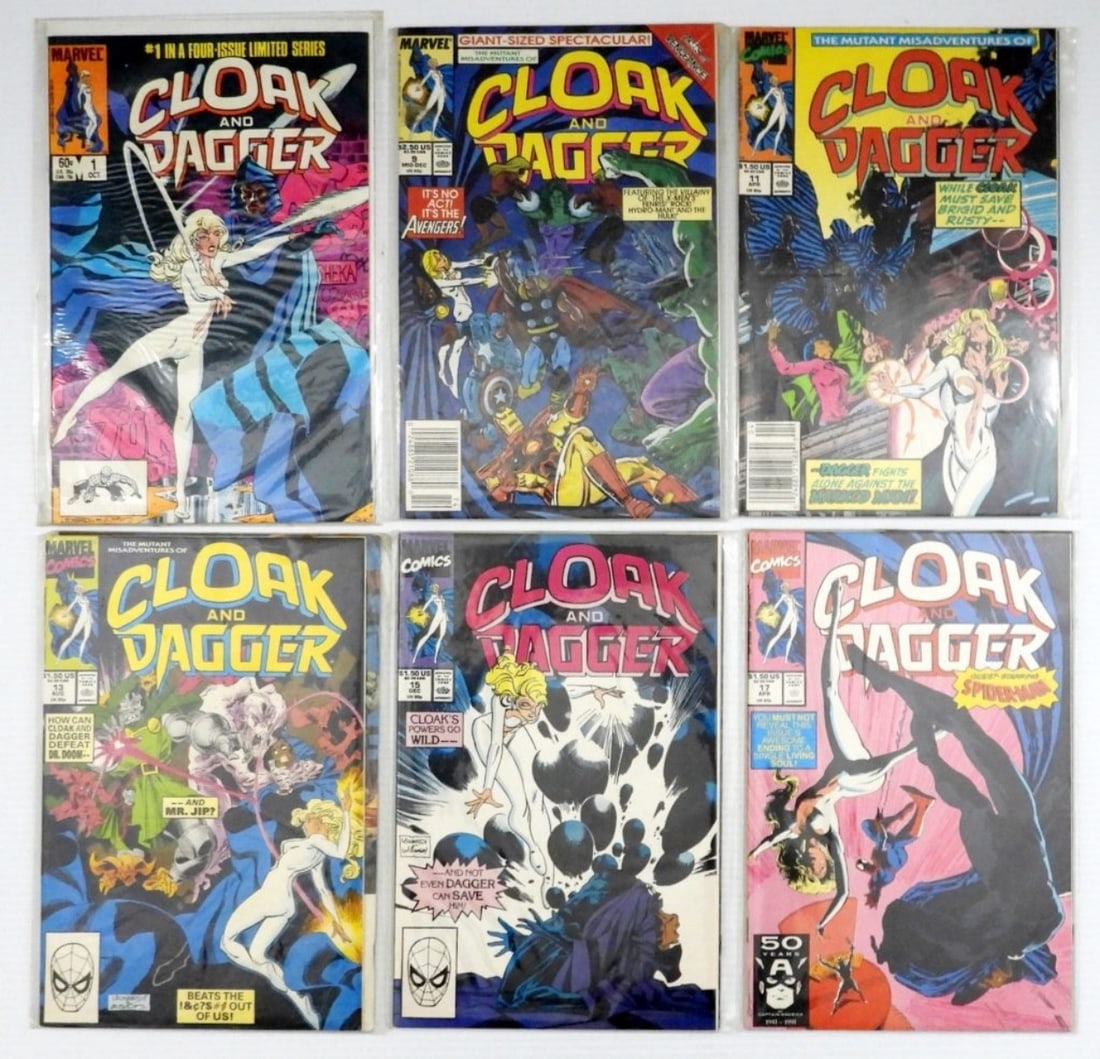 (6) CLOAK and DAGGER #1-17 MIXED LOT: ALL DIFFERENT - FINE or BETTER