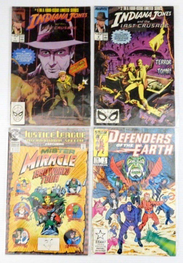 (4) VINTAGE COMICS- INDIANA JONES & MORE (1 of 2)