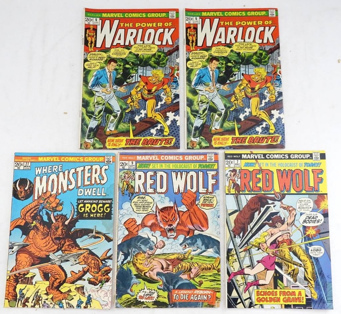 (5) 1970s 20 CENT MARVEL COMIC BOOKS (1 of 2)