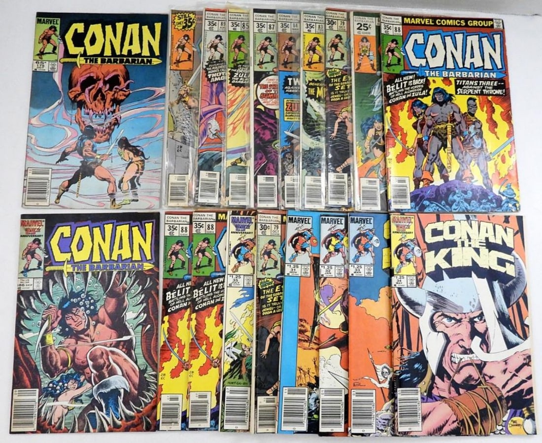 (19) MARVEL CONAN THE BARBARIAN COMICS (1 of 3)