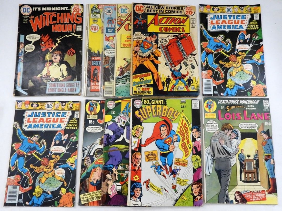 (11) VINTAGE DC COMIC BOOKS - GREAT MIX (1 of 2)