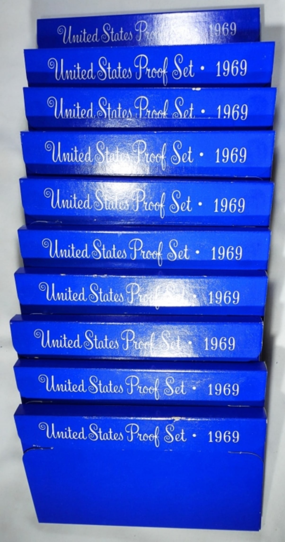 (10) 1969 U.S. MINT PROOF SETS IN OGP (1 of 4)