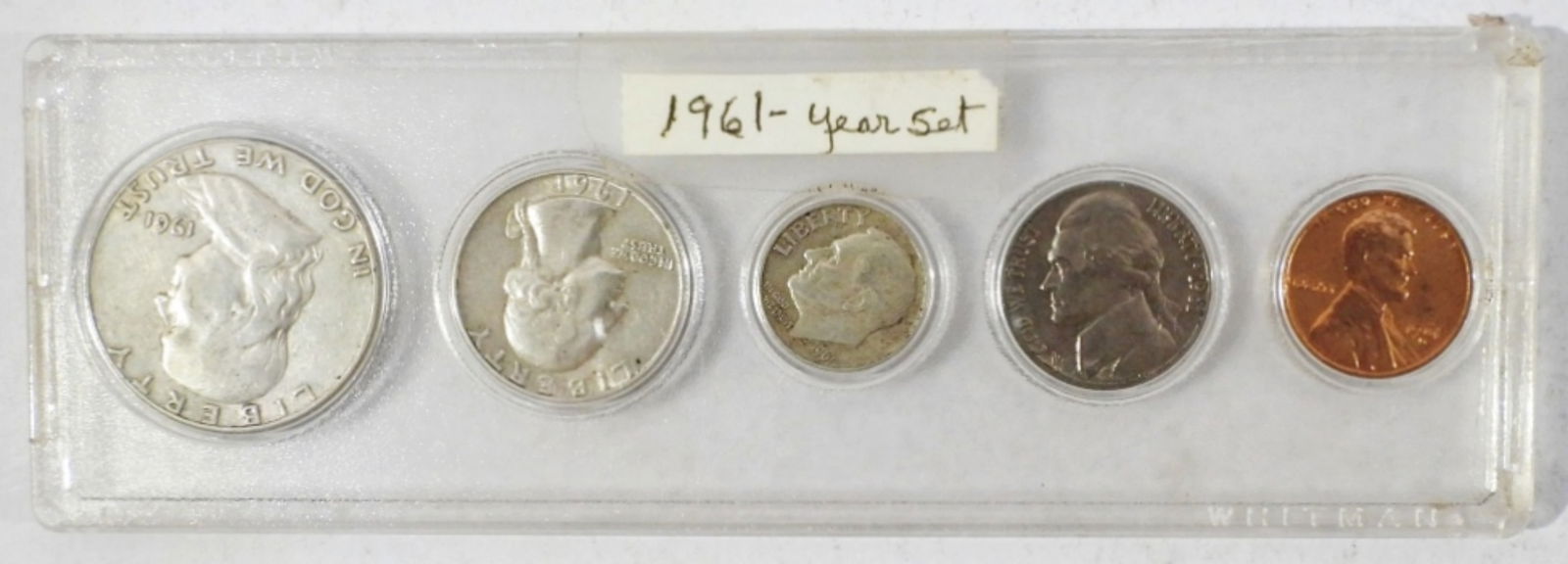 1961-D YEAR SET, WHITMAN PLASTIC HOLDER (1 of 2)