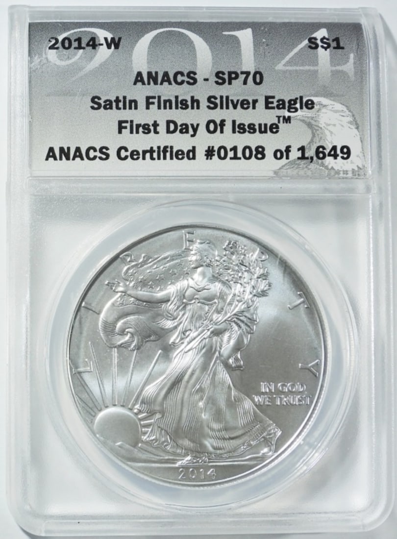 2014-W SILVER EAGLE ANACS SP-70 (1 of 4)