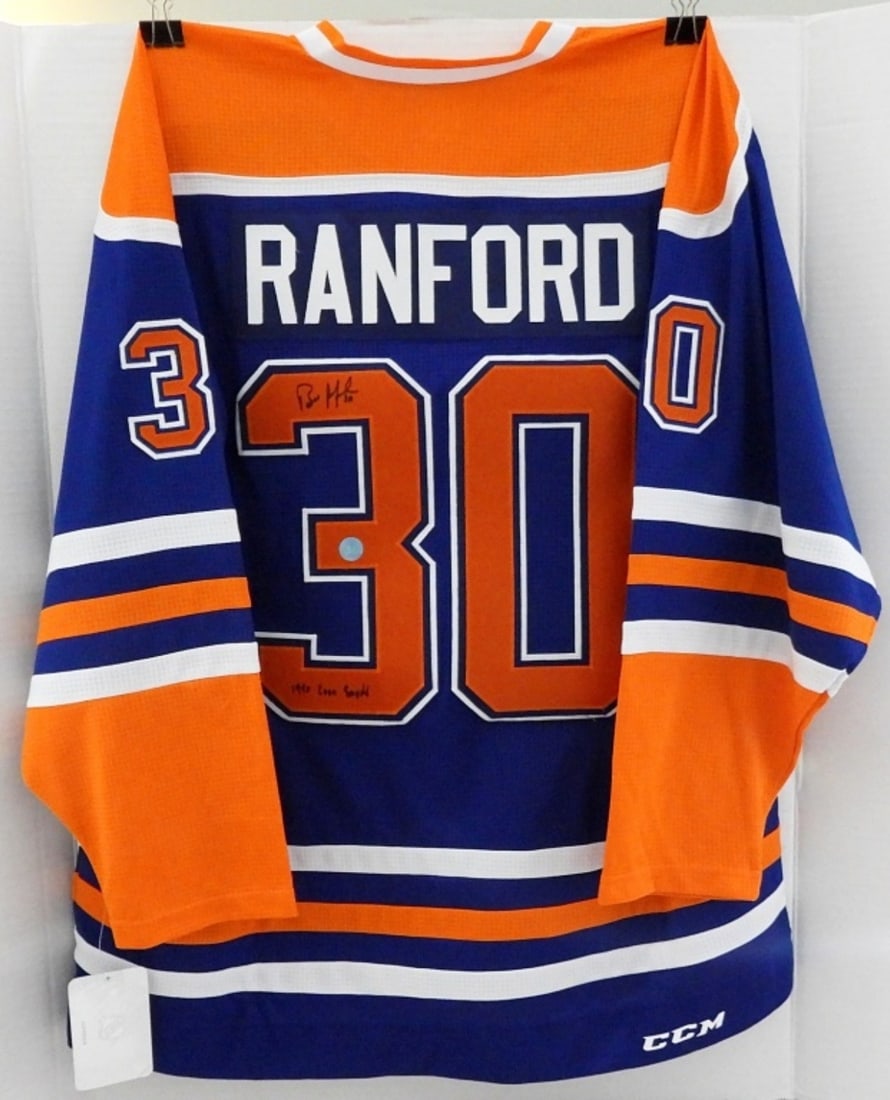 BILL RANFORD OILERS SIGNED JERSEY - COA (1 of 5)