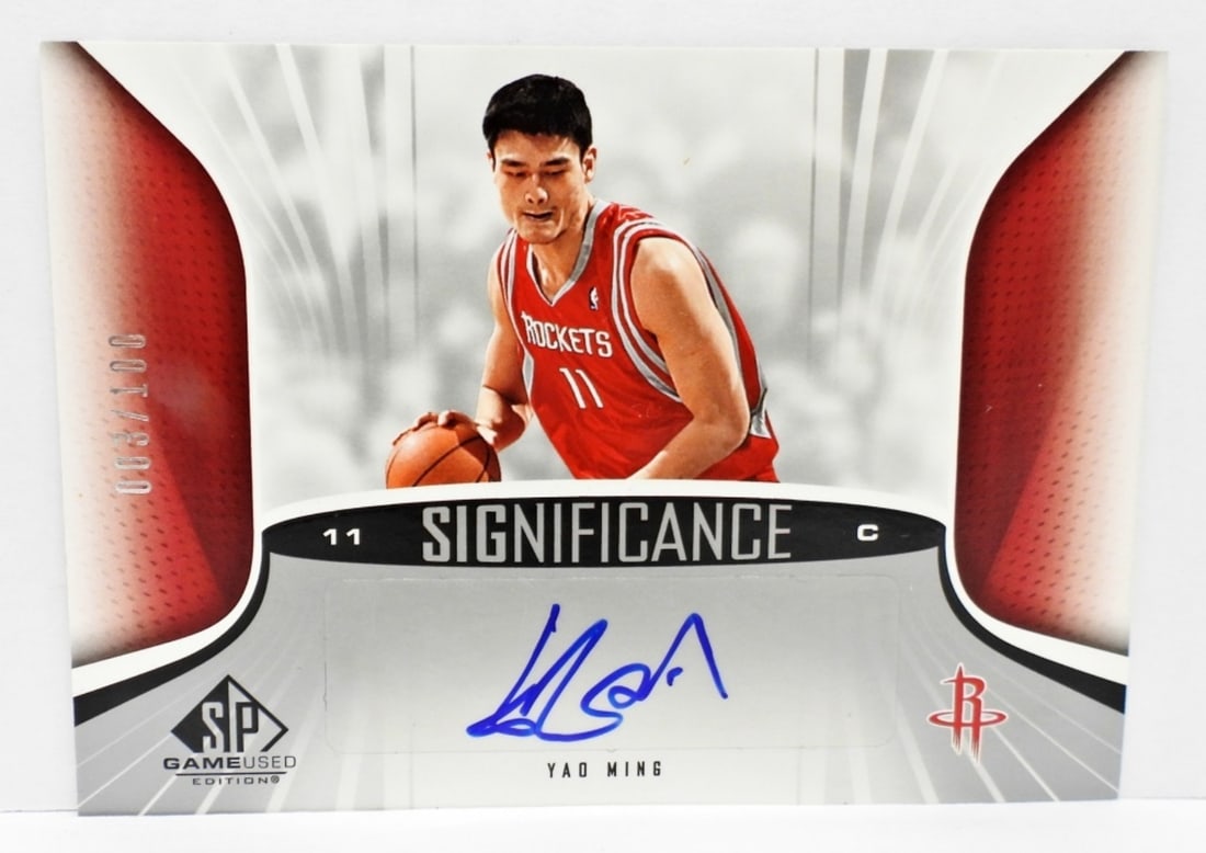 その他 UD GLASS Yao Ming auto 2002/03 UD Glass Rookie Auto Focus #YM Yao Ming BGS 9.5 | eBay