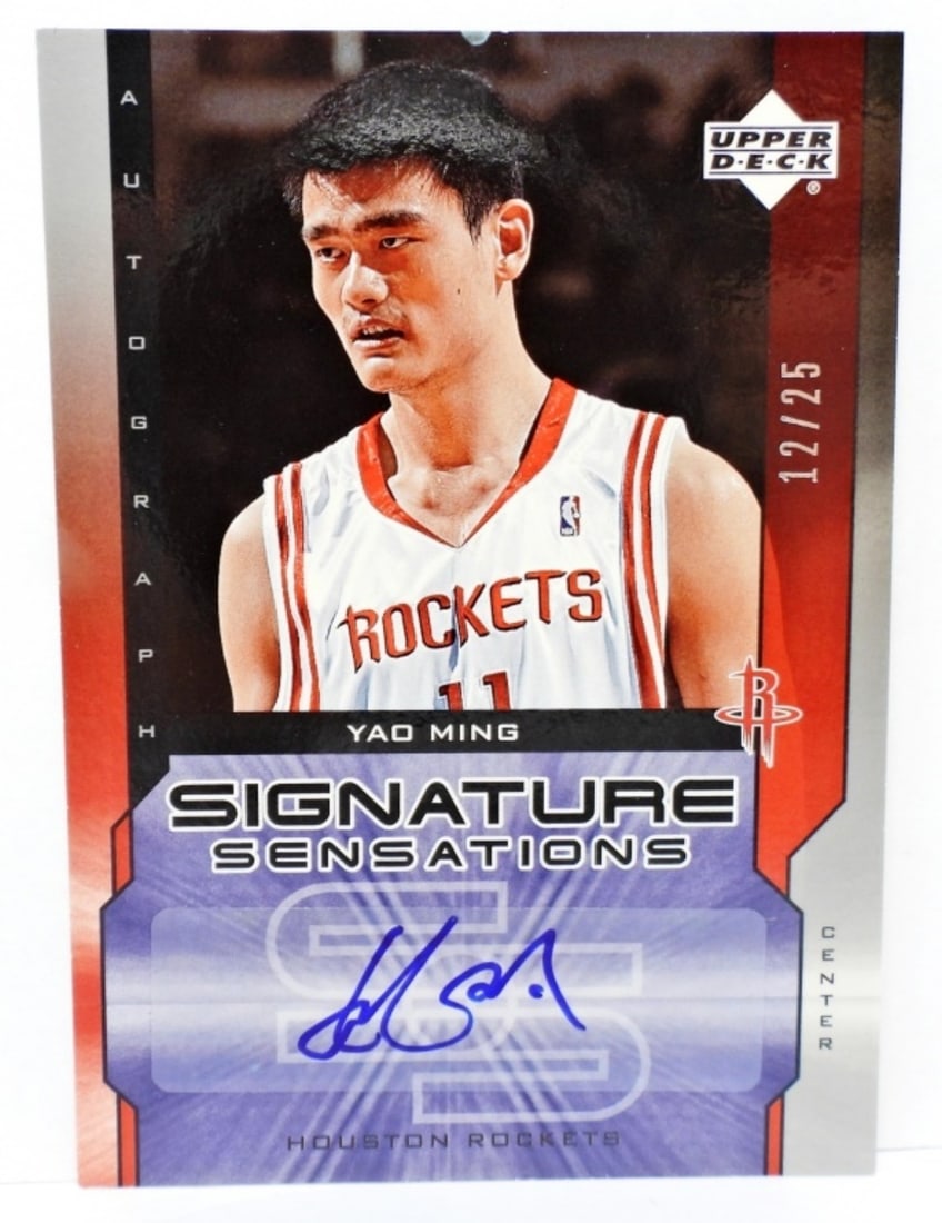 YAO MING SIGNATURE SENSATIONS CARD (1 of 2)