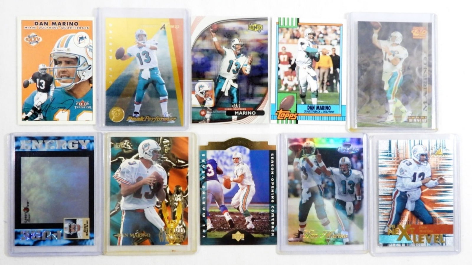 (10) DAN MARINO FOOTBALL CARDS (1 of 2)