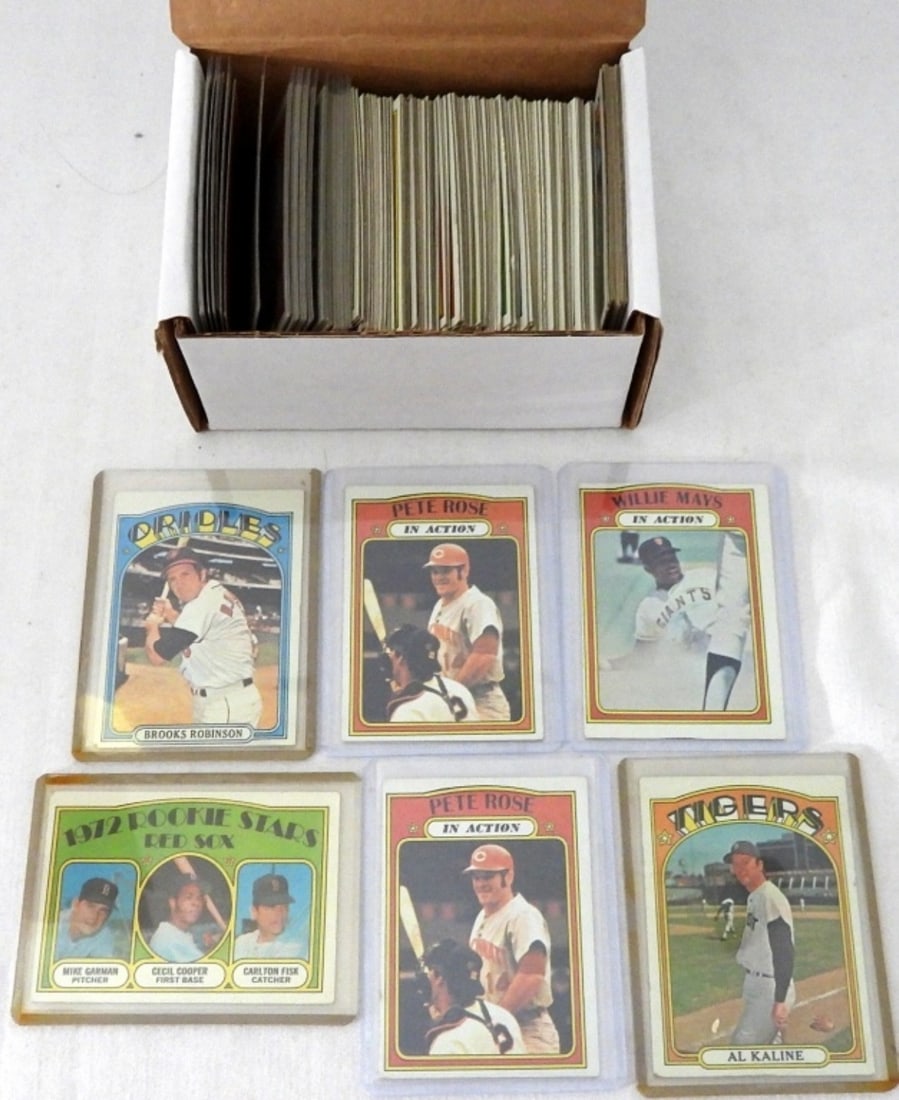 (174) 1972 TOPPS BASEBALL CARDS w/STARS (1 of 2)