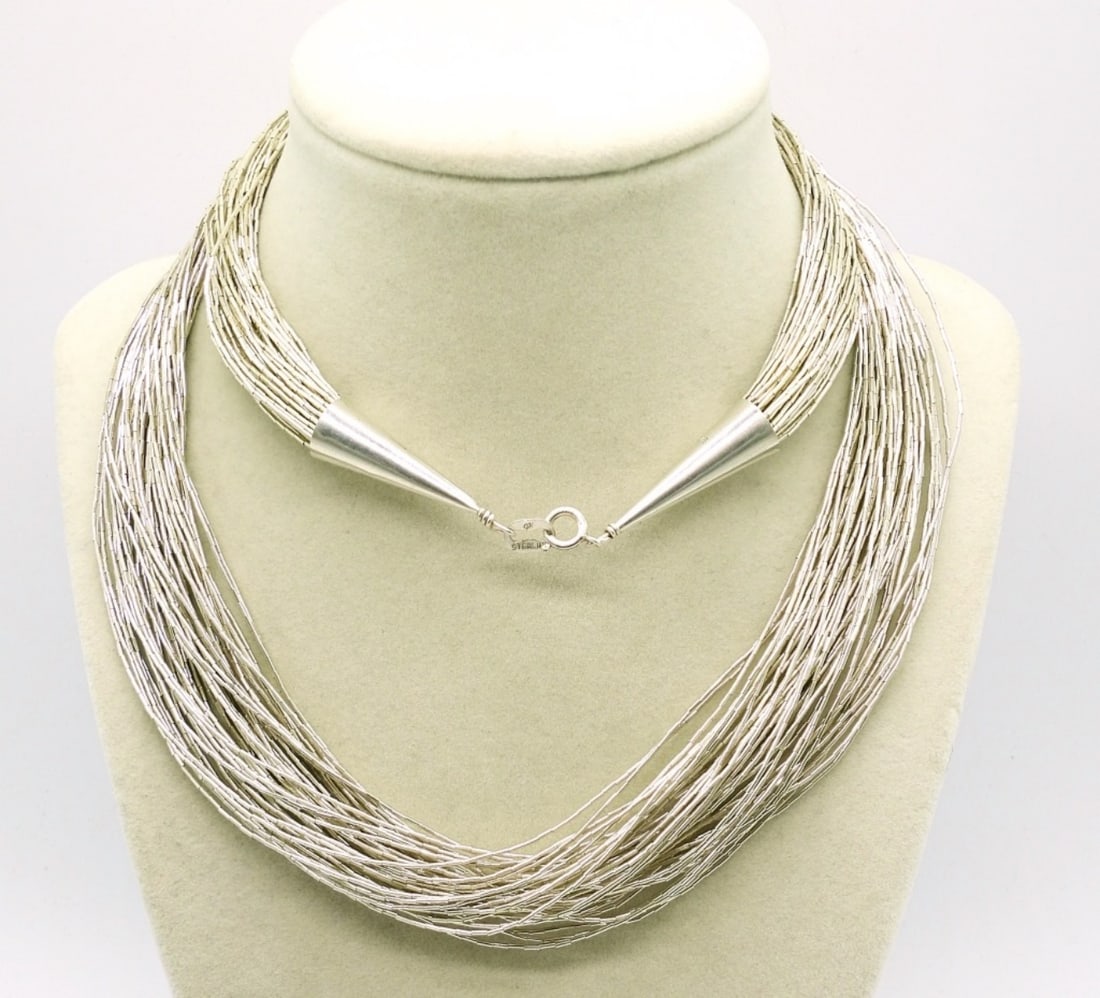 Liquid Sterling Necklace (1 of 3)