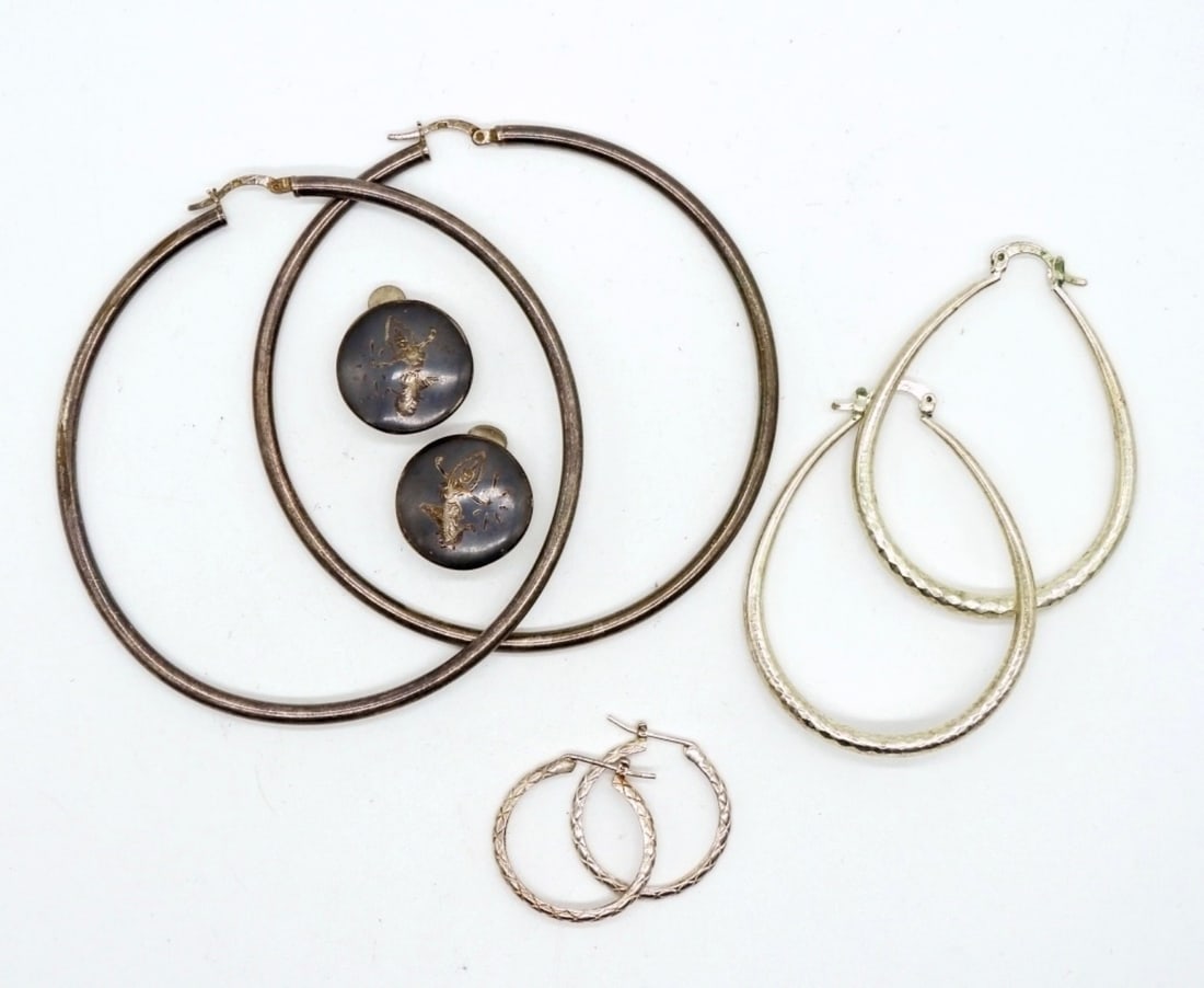 Sterling Siam Clip on Earrings Set (1 of 2)