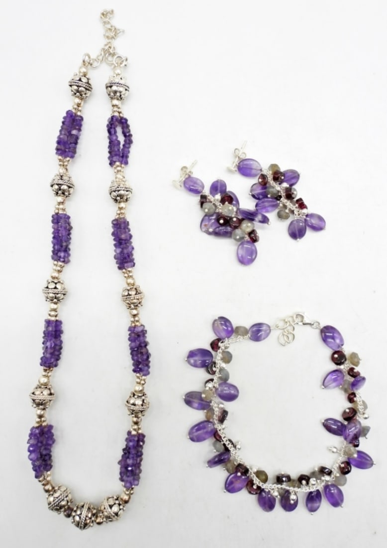 Sterling Amethyst Jewelry Set (1 of 1)