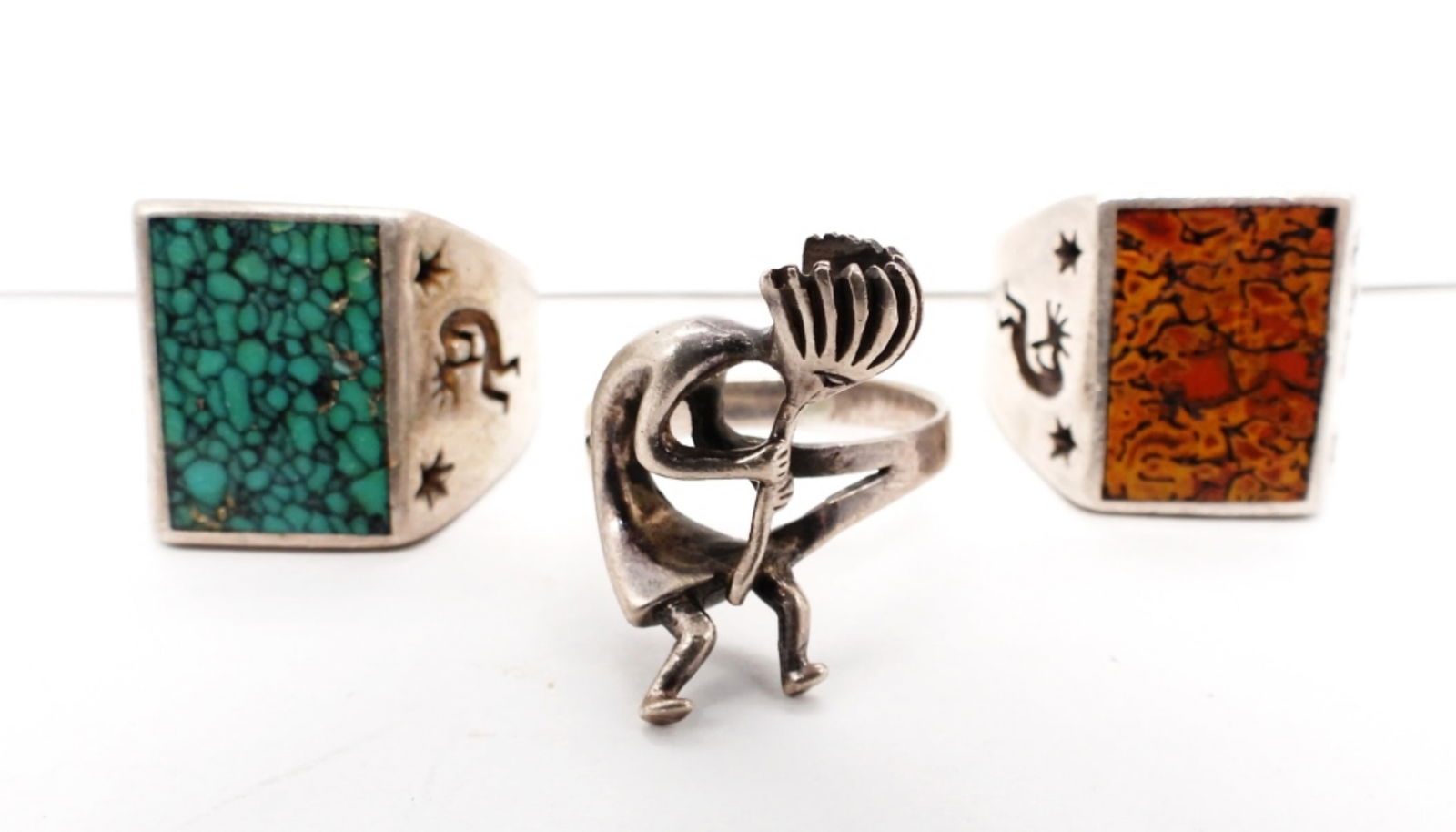 (3) Kokopeli Rings (1 of 4)