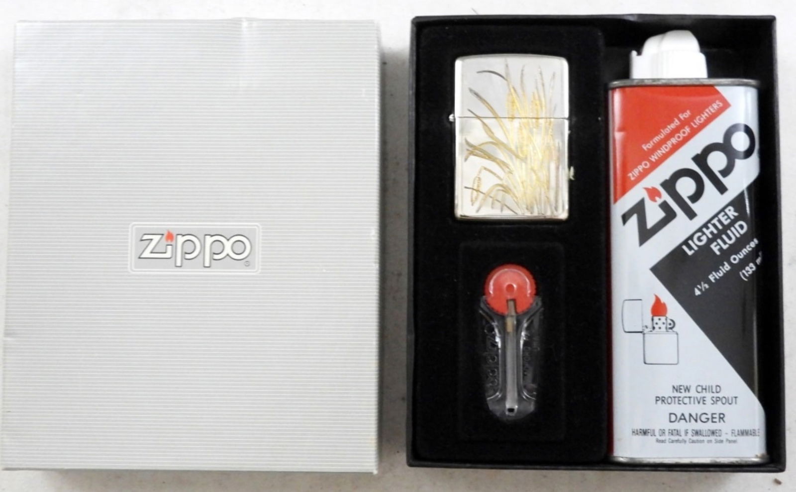 1992 SEALED ZIPPO WATERPROOF LIGHTER GIFT SET (1 of 3)