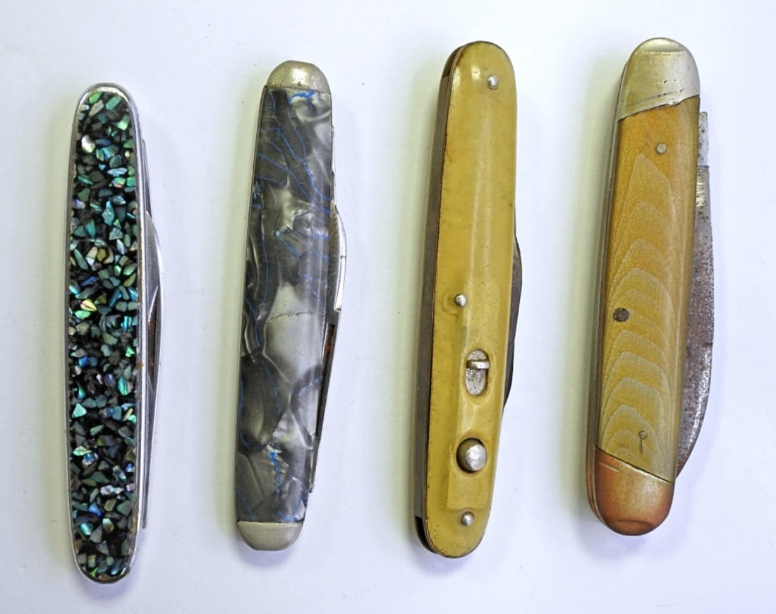 (4) VTG  FOLDING KNIVES - VARIOUS TYPES (1 of 5)