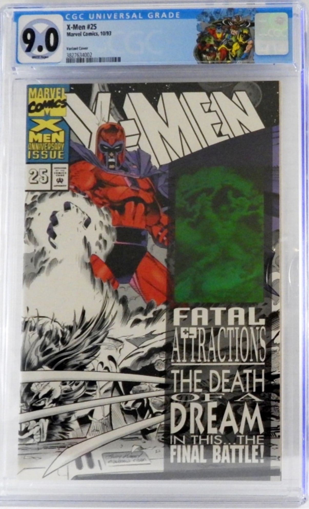 X-MEN #25 MARVEL CGC 9.0 VARIANT COVER (1 of 2)