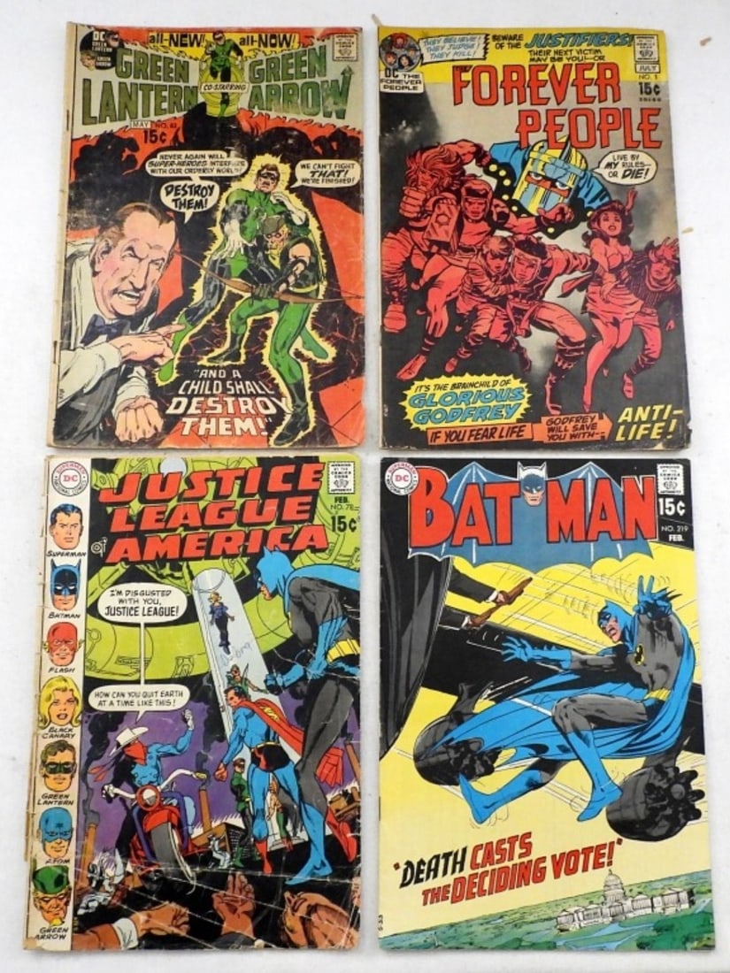 (4) VINTAGE DC 15 CENT COMICS - ALL DIFF (1 of 2)