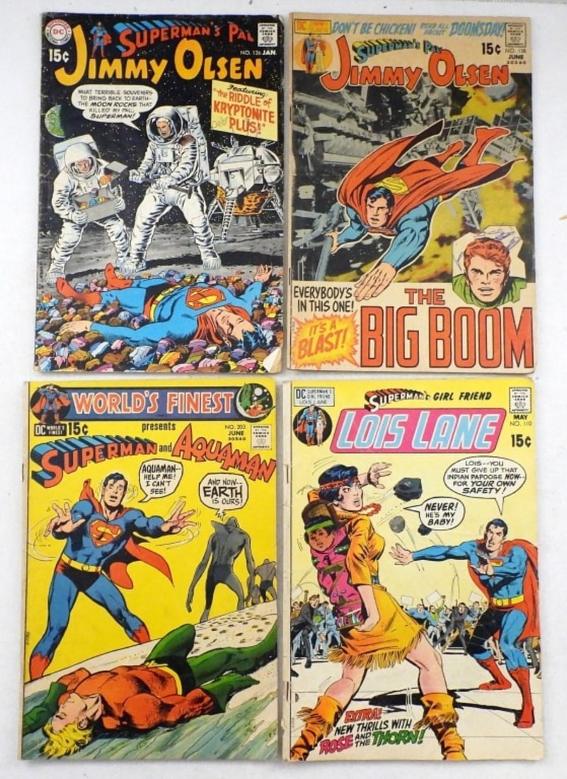 (4) VINTAGE SUPERMAN FRIENDS COMICS (1 of 2)