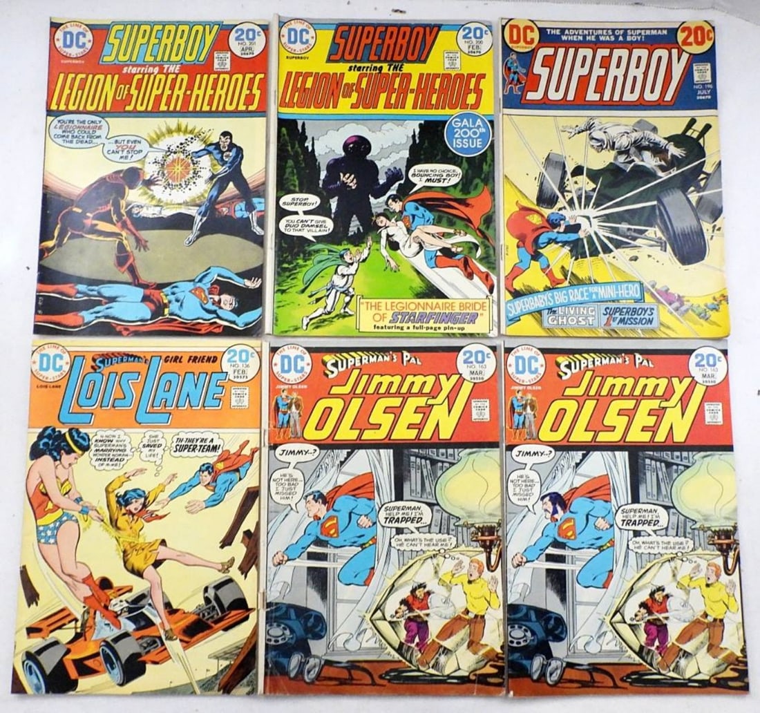 (6) VINTAGE DC COMICS SUPERMAN FRIENDS (1 of 2)