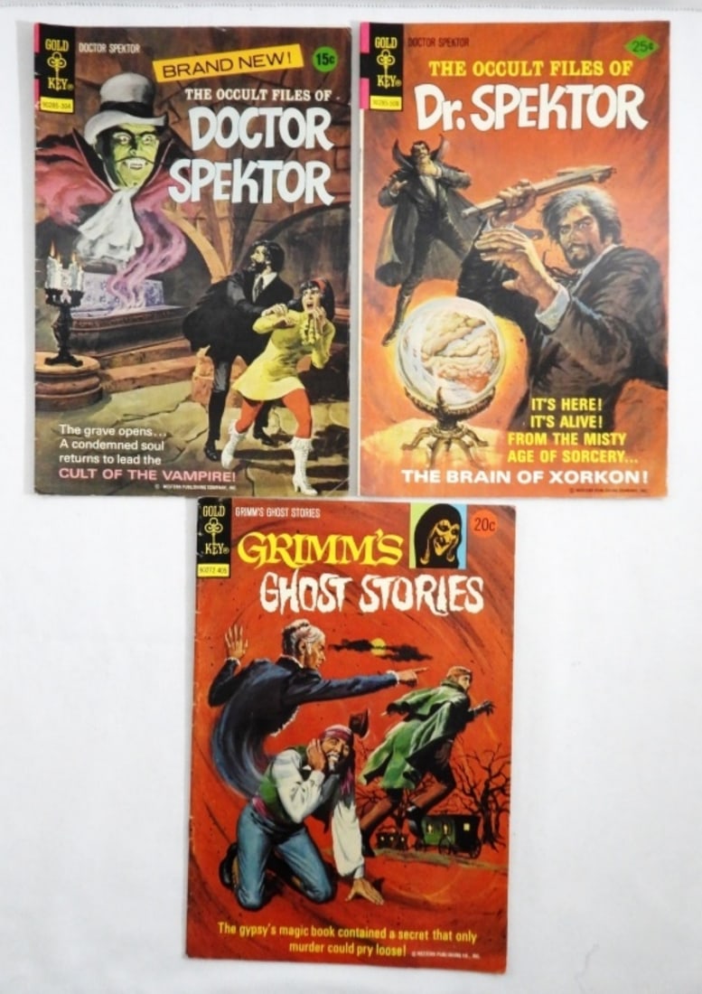 GOLD KEY (2) DR.SPEKTOR, (1) GRIMM'S GHOST STORIES (1 of 3)