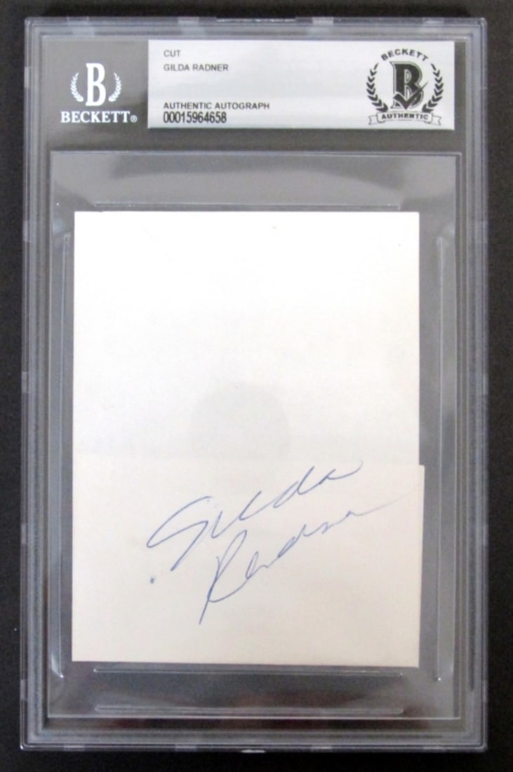 Gilda Radner BECKETT Cut Authentic Autograph (1 of 5)