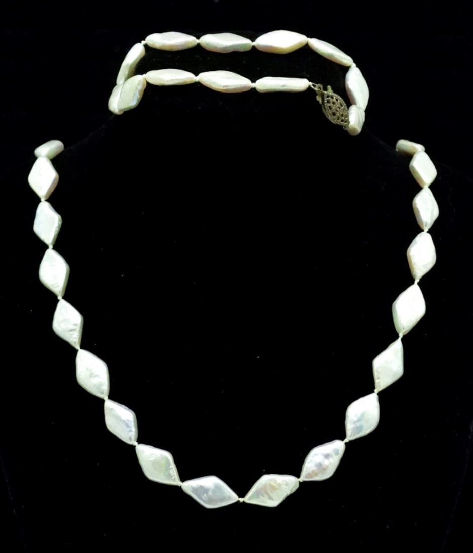 Vintage Cultured Fresh Water Diamond Pearl Set (1 of 2)