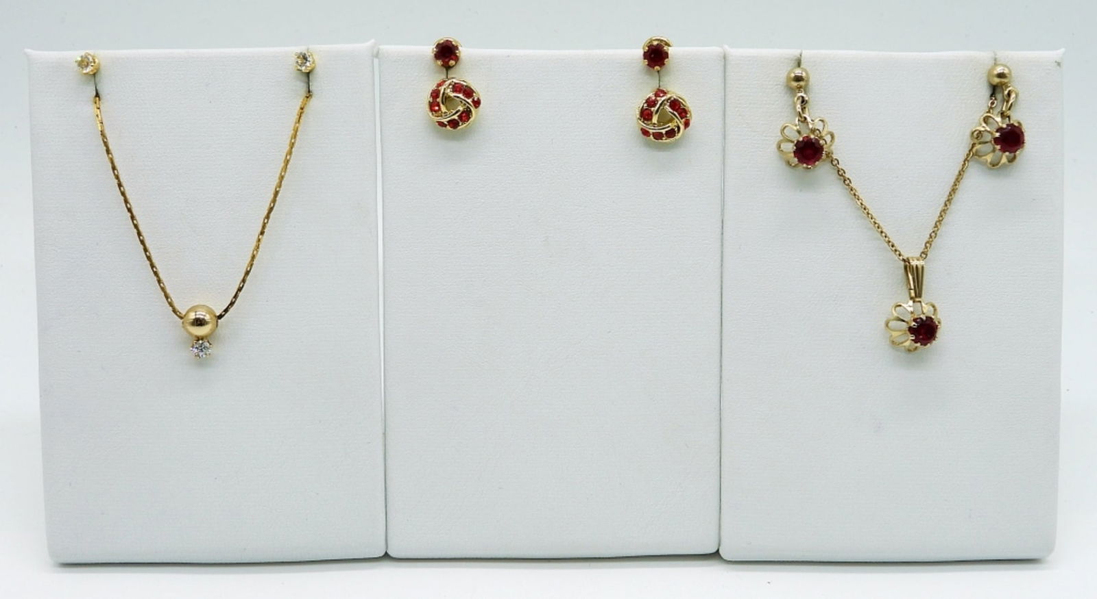 Red Gemstone Necklace Set & More (1 of 4)