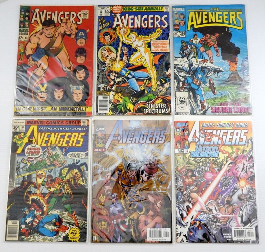 (6) MARVEL THE AVENGERS COMIC BOOKS (1 of 3)