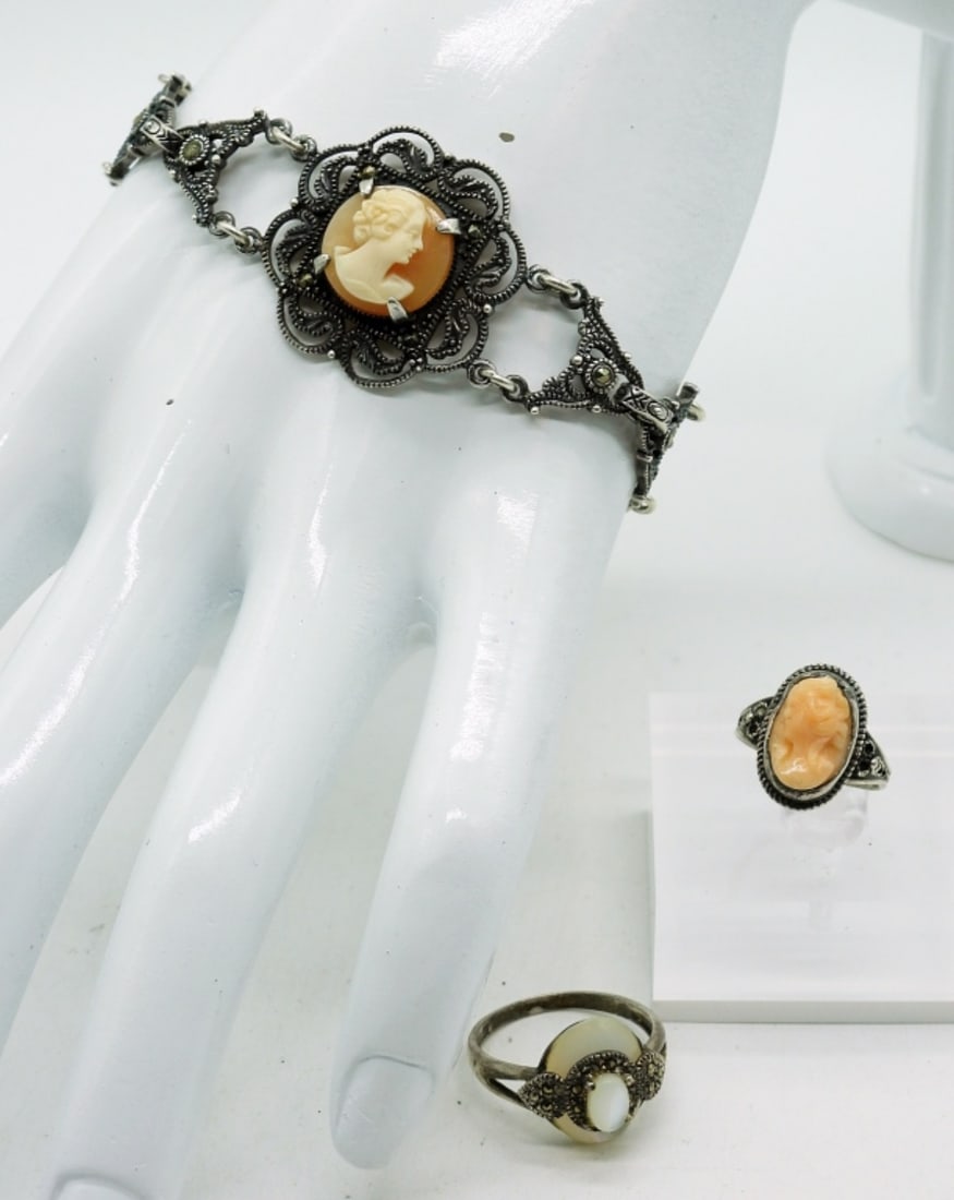 Gorgeous 925 Cameo Set of 3 (1 of 4)