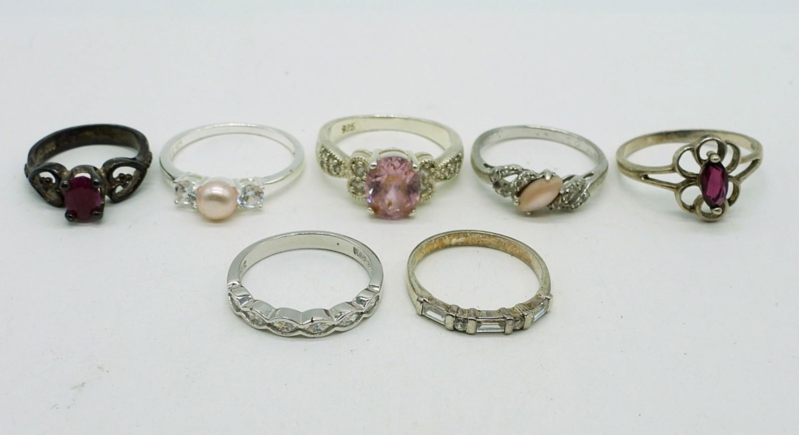 7 Sterling Fashion Rings (1 of 2)