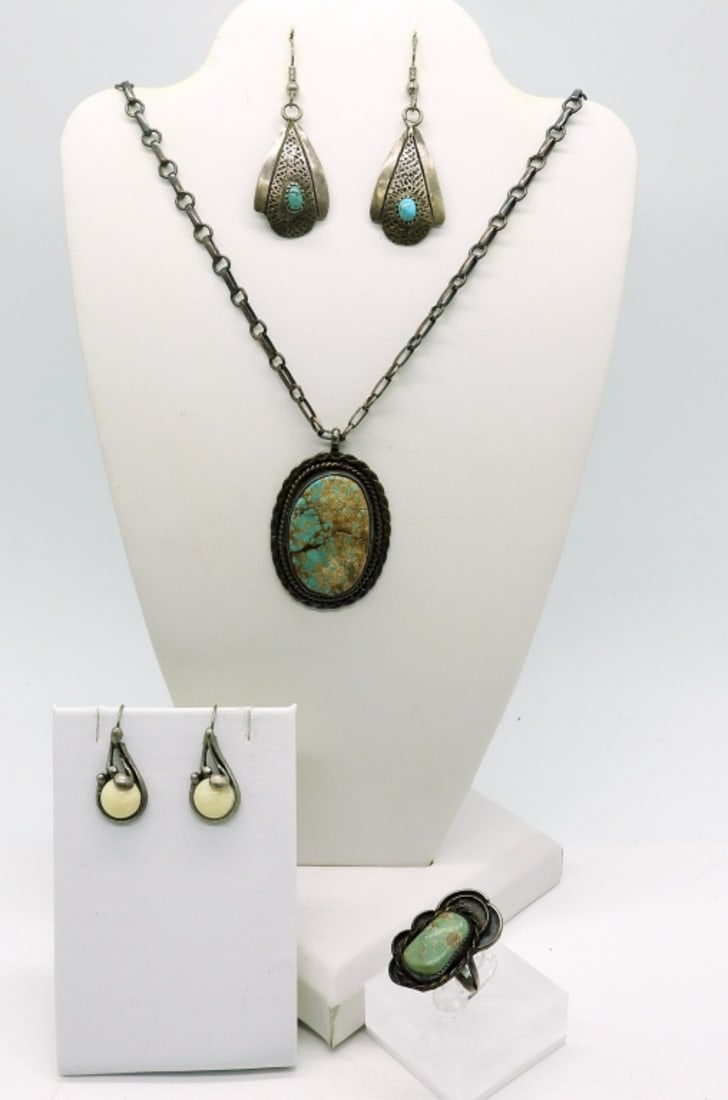 Vintage Turquoise Set 925 (1 of 4)