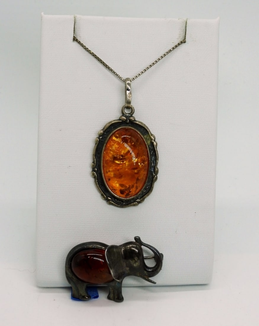 Sterling Amber Jewelry (1 of 2)