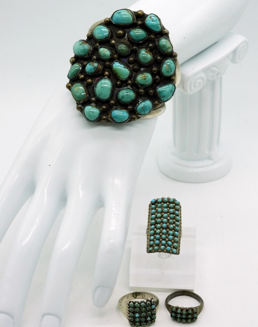 Vintage Navajo 925 Turquoise (1 of 5)