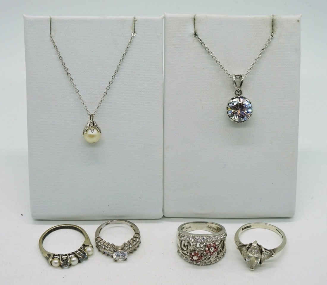 Sterling Blingy Rings & Necklaces (1 of 5)