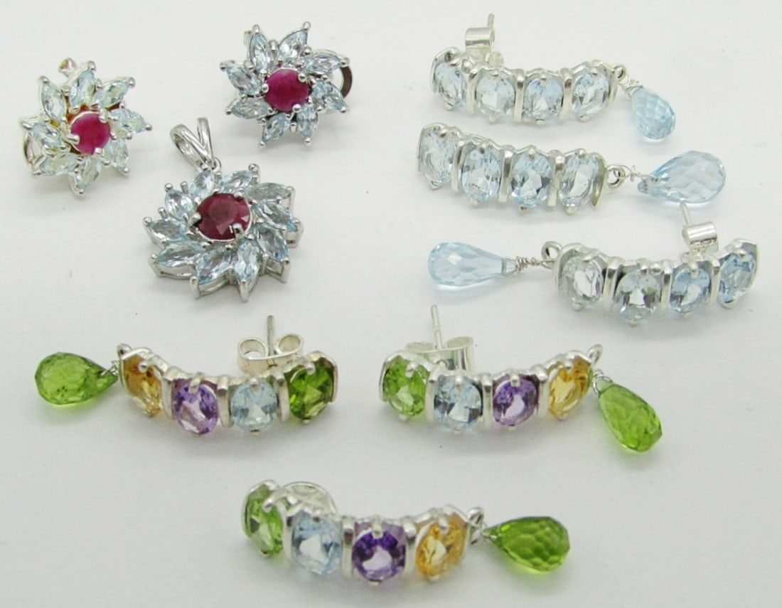 Sets! (3) Sets of Matching Pendants & Earrings (1 of 2)