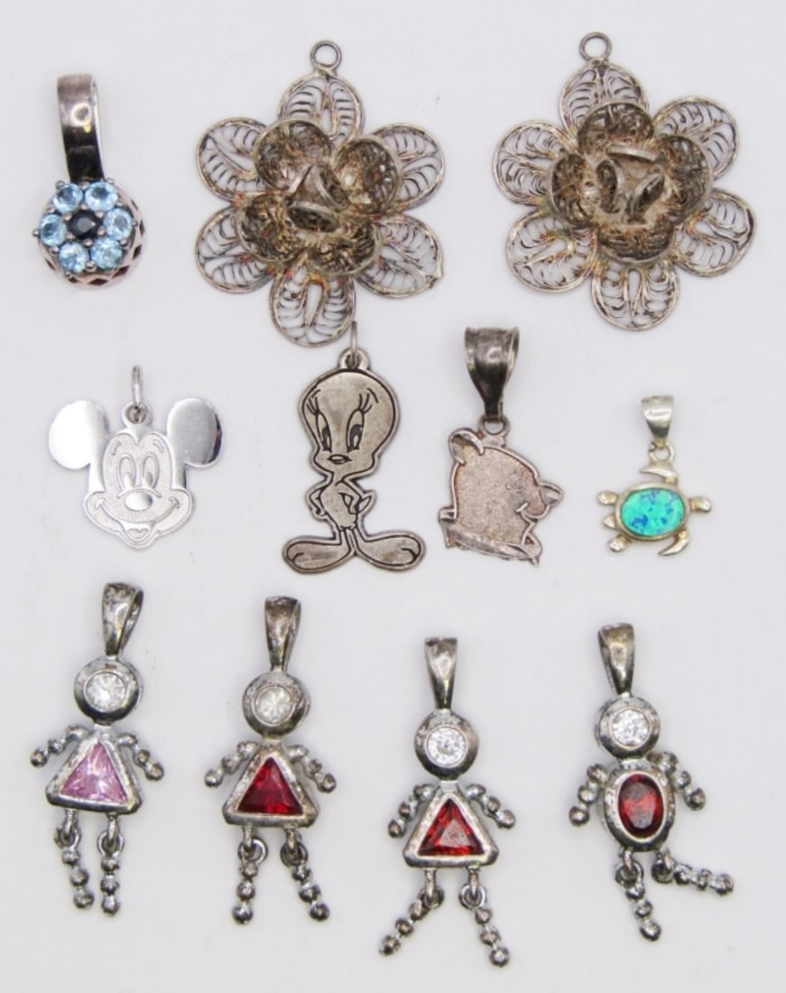 (11) STERLING PENDANTS/CHARMS (1 of 5)