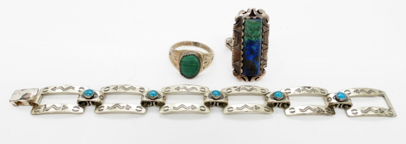 SOUTHWEST STYLE RINGS & BRACELET (1 of 3)