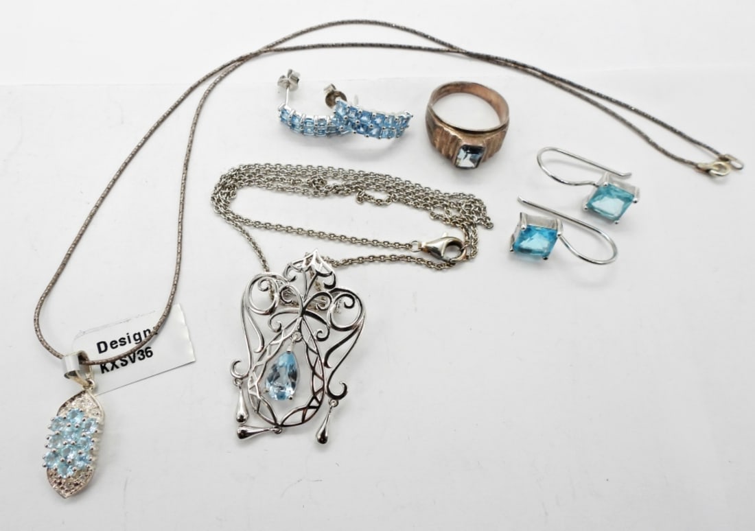 5-PIECE AQUAMARINE COLOR LOT (1 of 4)