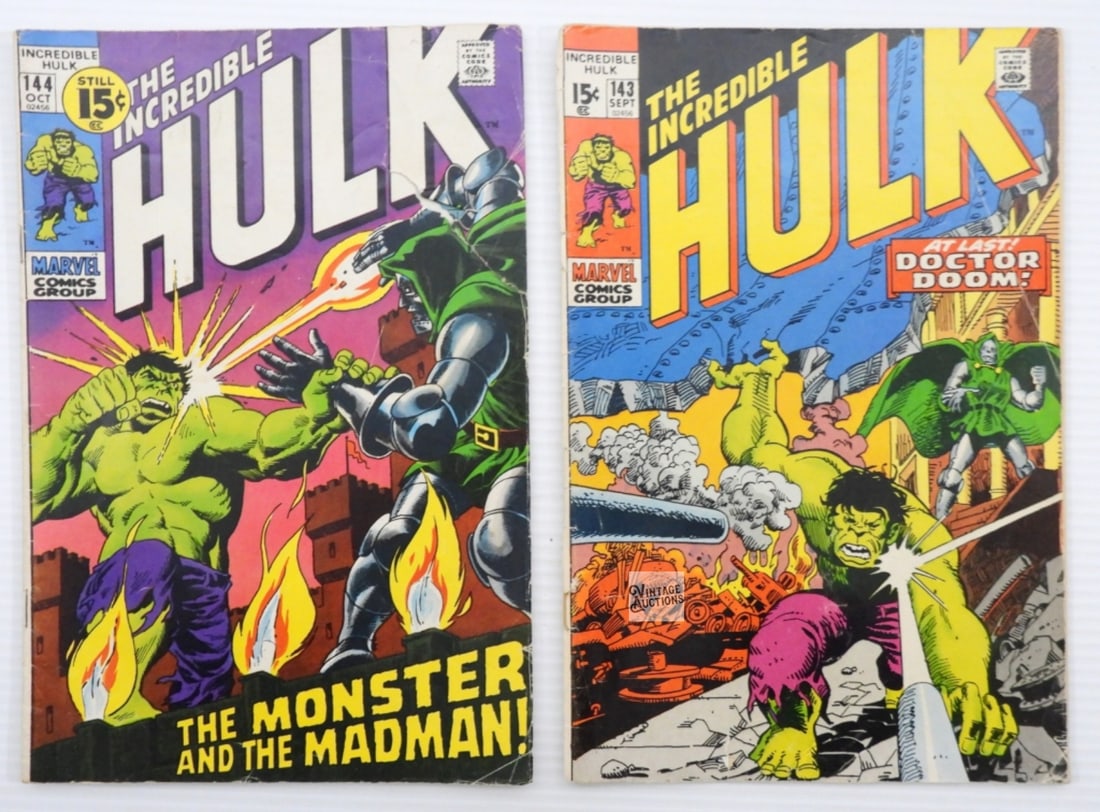 (2) HULK 15c MARVEL COMICS (1 of 3)