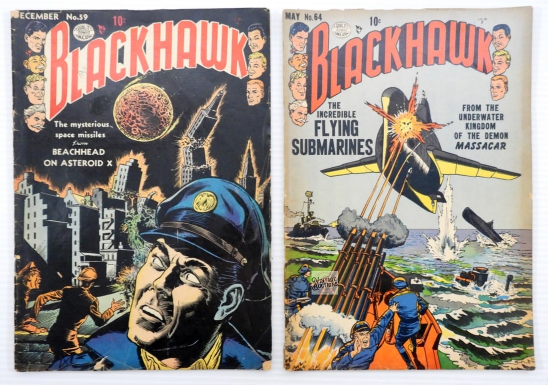 (2) BLACKHAWK GOLDEN AGE COMICS (1 of 3)