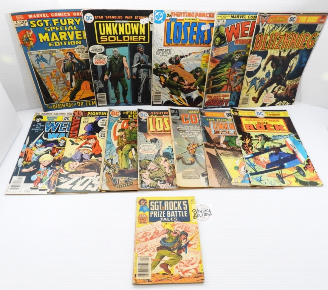 (13) MIXED WAR COMIC LOTS (1 of 3)