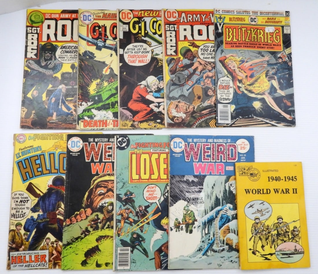 (10) MIXED WAR COMIC LOTS (1 of 1)