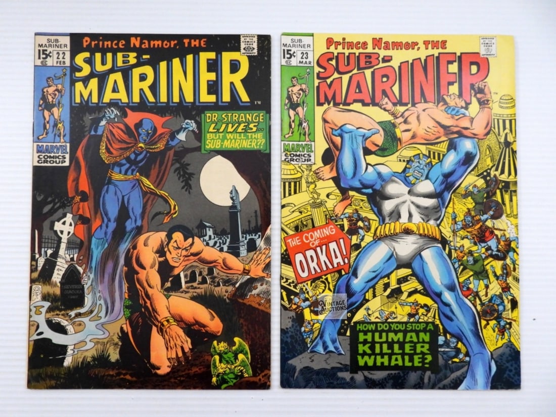 (2) SUB-MARINER #22 & #23 MARVEL '70 (1 of 2)